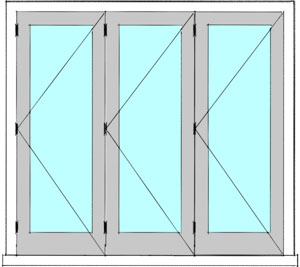 Bi fold door 3L