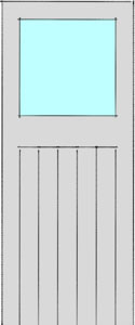 One lite door with TG_V panel
